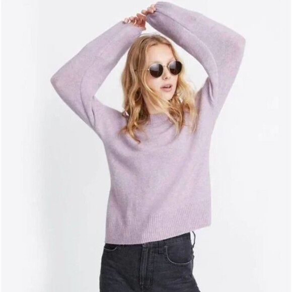 Madewell Lilac Longsleeve Payton Sweater Size X-Small - Picture 1 of 11
